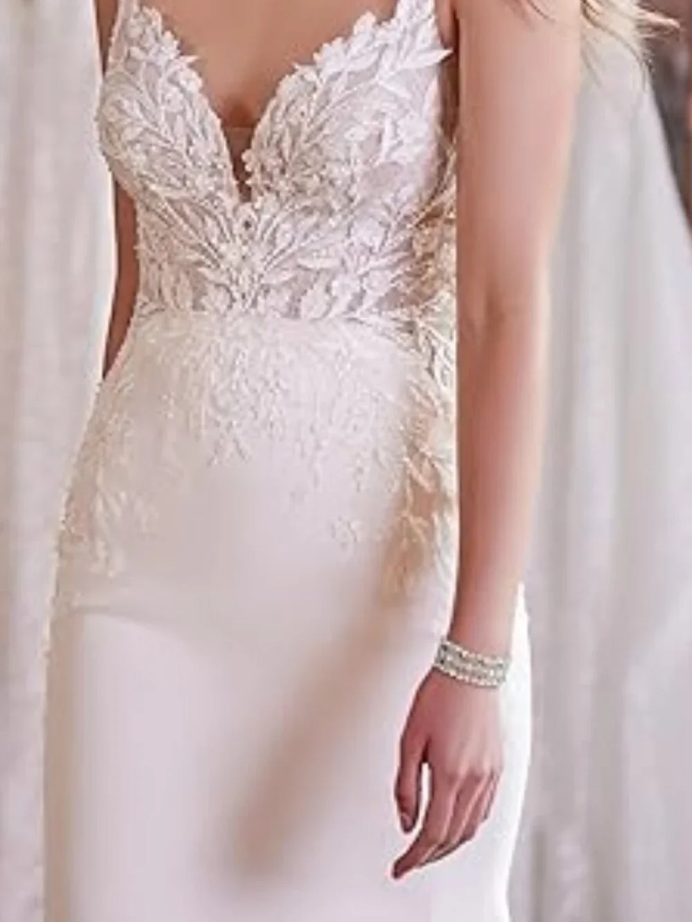 Stunning Wedding‎ Bridal Crystal Cluster Stretch Bracelet Prom Bridesmaid